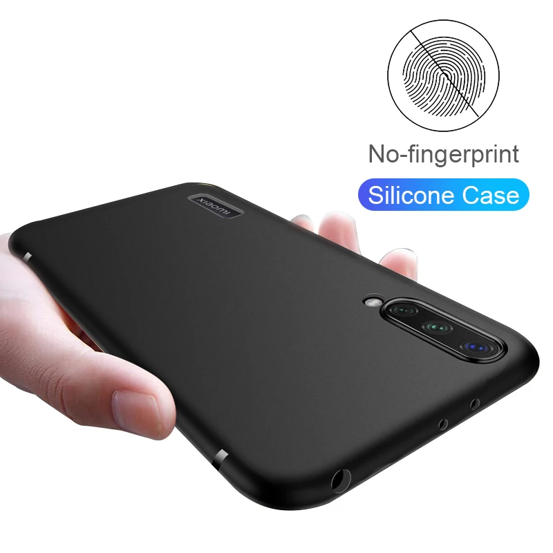 Силиконовый чехол для Xiaomi Mi A1 A2 A3 9 8 Lite SE матовый ультратонкий однотонный 9T Pro