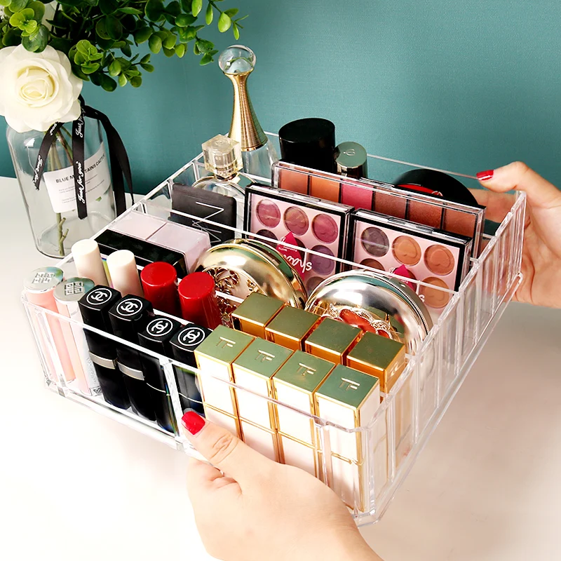 Акриловый Органайзер для косметики Коробка Для Хранения Крема CC органайзер