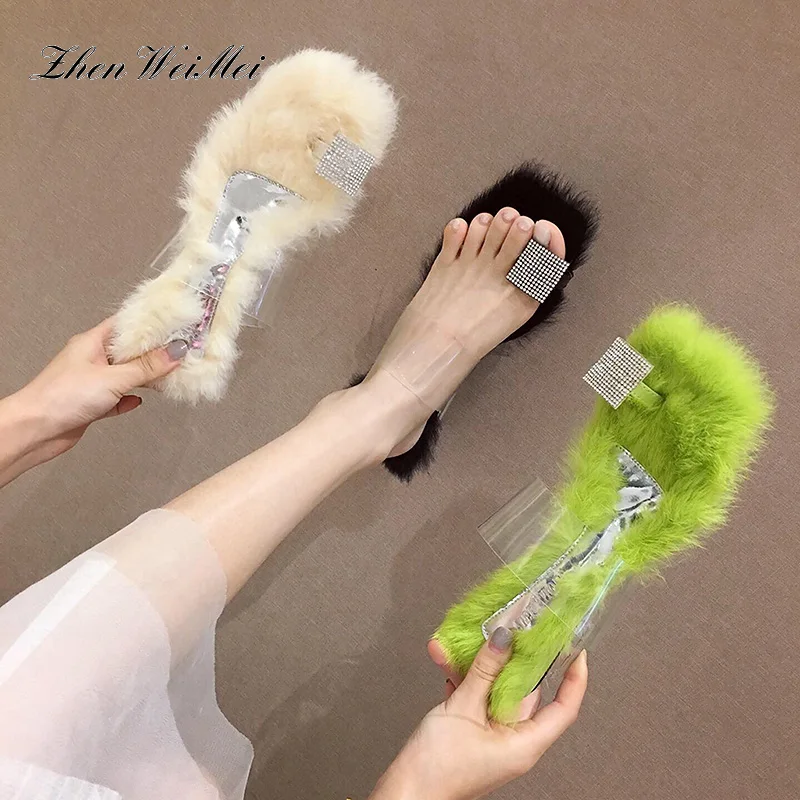 Новинка сезон осень плюшевые домашние хлопковые шлепанцы на плоской подошве