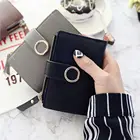 Женские кошельки, Маленький модный кошелек из искусственной кожи, дамская сумочка для карт с застежкой-молнией и кольцом, клатч 2022, Женский кошелек, кошелек с зажимом для денег
