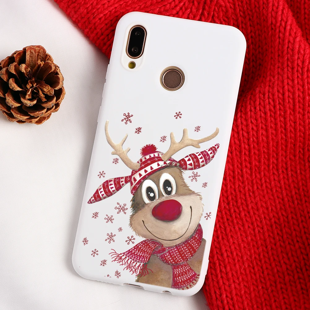 sdbdylu Веселый Рождественский олень мягкий TPU чехол s для huawei Honor 10i 20i 9X 8X 7A P30 P20 P10 Коврики 10 20 30 Pro Lite P Smart чехол - Цвет: sdbdylu