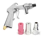 7 шт. Пескоструйный пистолет, пистолет для подачи воздуха, сифон, Пескоструйный абразивный инструмент, керамические насадки, комплект наконечников, электроинструмент, распылитель