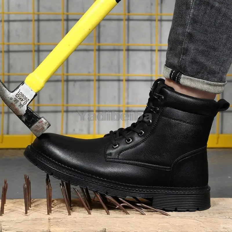 Safety Boots Men Winter Work Shoes Male 
