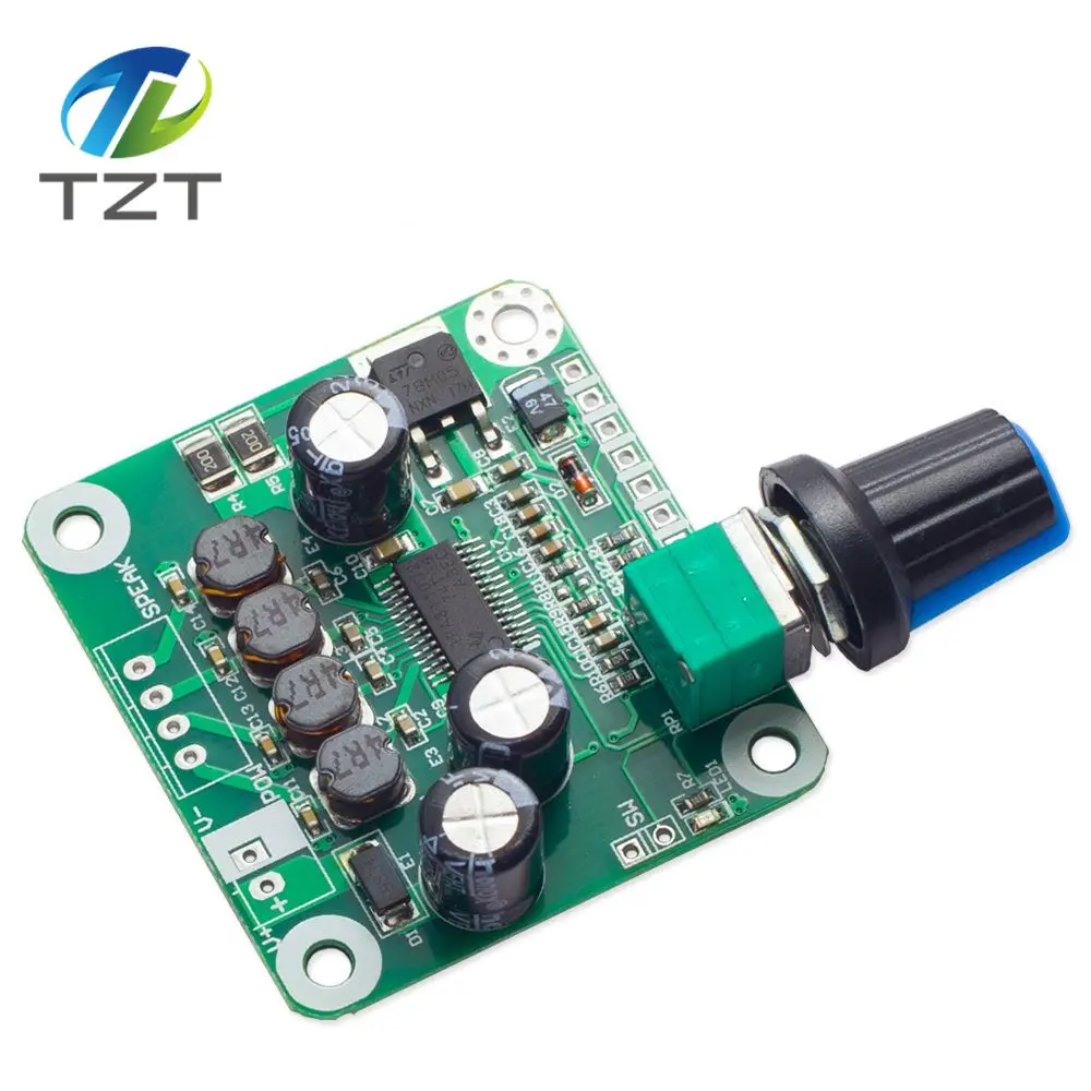 TPA3110 BORAD TZT Bluetooth 4,2 TPA3110 15 Вт+ 15 Вт Цифровой стерео аудио усилитель мощности плата Модуль 12 в-24 в автомобиль для USB динамик, портативный динамик - Цвет: TPA3110 BORAD