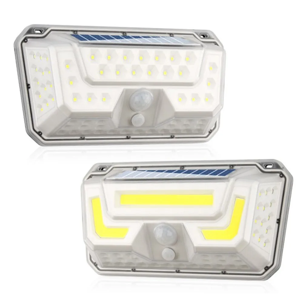 

Уличная лампа на солнечной батарее, водонепроницаемый светильник с пассивным ИК датчиком движения, для украшения сада, 73 светодиода