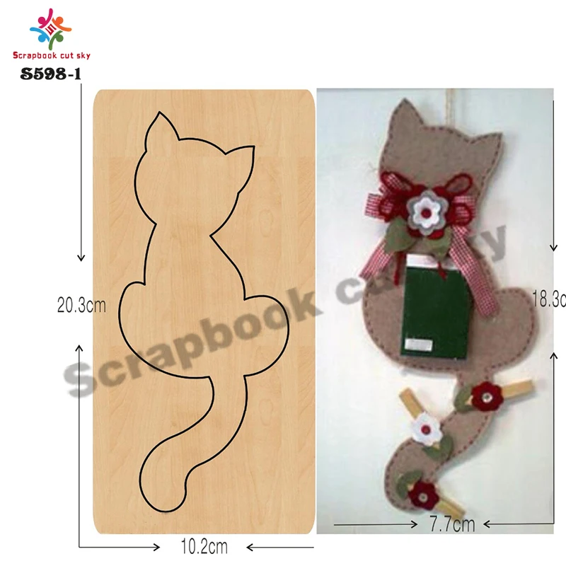 Kitty DIY новые деревянные штампы для скрапбукинга Thickness-15.8mm/muyu/S598-1 | Дом и сад