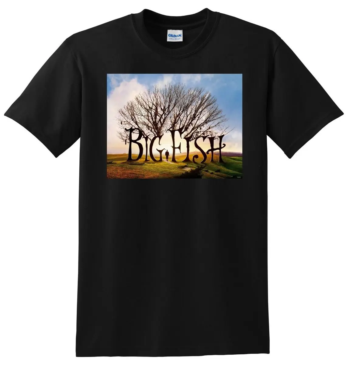 * Новинка футболка с большой рыбой BluRay DVD плакат S 3Xl круглым вырезом модная