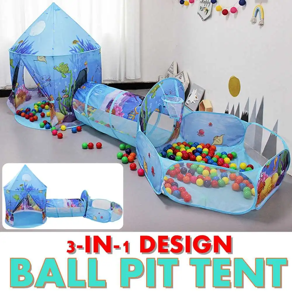 3 в 1 палатки для улицы надувной мяч бассейн детей детский яма Крытый игровой тент