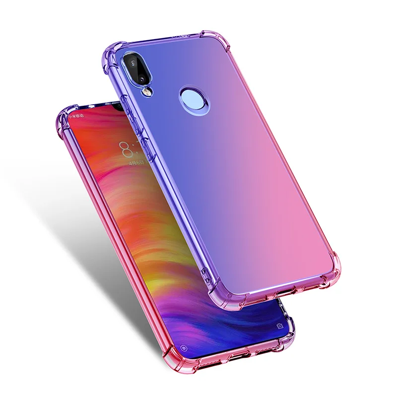 Чехол для телефона Xiaomi Redmi Note 7 Pro 6 5 с радужным градиентом|Чехлы-накладки| |