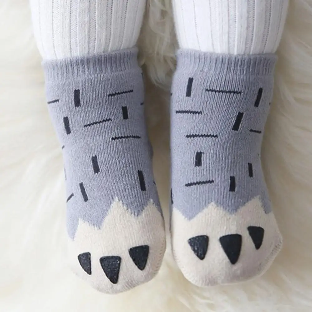 

Cute Baby Boy Girl Cartoon Cat Paw Print Socks Newborn Baby Boys Girls Cute Toddler Anti-slip Cotton Socks for babies