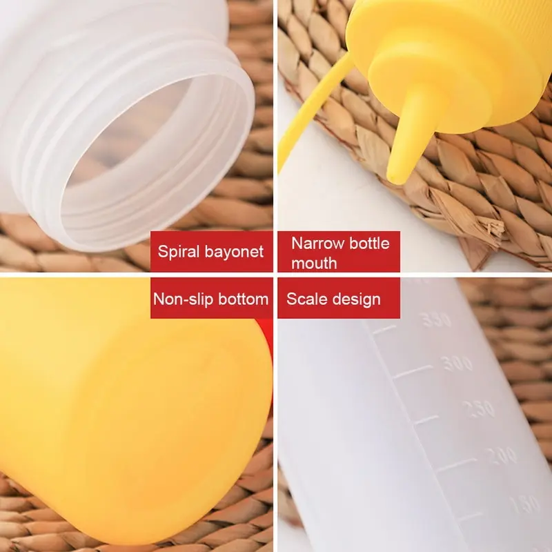 Sauce Vinegar Oil Ketchup Gravy Cruet Kitchen Accessories Boat Plastic Condiment Dispenser 8oz 12oz Squeeze Bottle# | Дом и сад