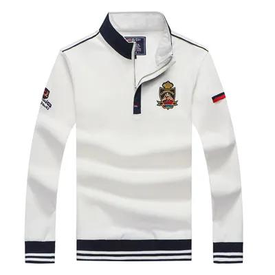 TC8828-WHITE Европейский стиль, высокое качество, бренд Tace& Shark, мужской свитер, половина молнии, водолазка, свитер, пуловер, мужские шерстяные вязаные свитера - Цвет: TC8828-WHITE
