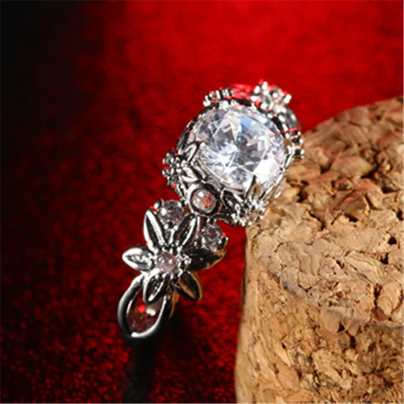 Новое серебряное кольцо классическое изящное красивое темпераментное женское