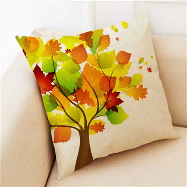 Коврики на подушки с изображением листьев и желтого клена | Дом сад