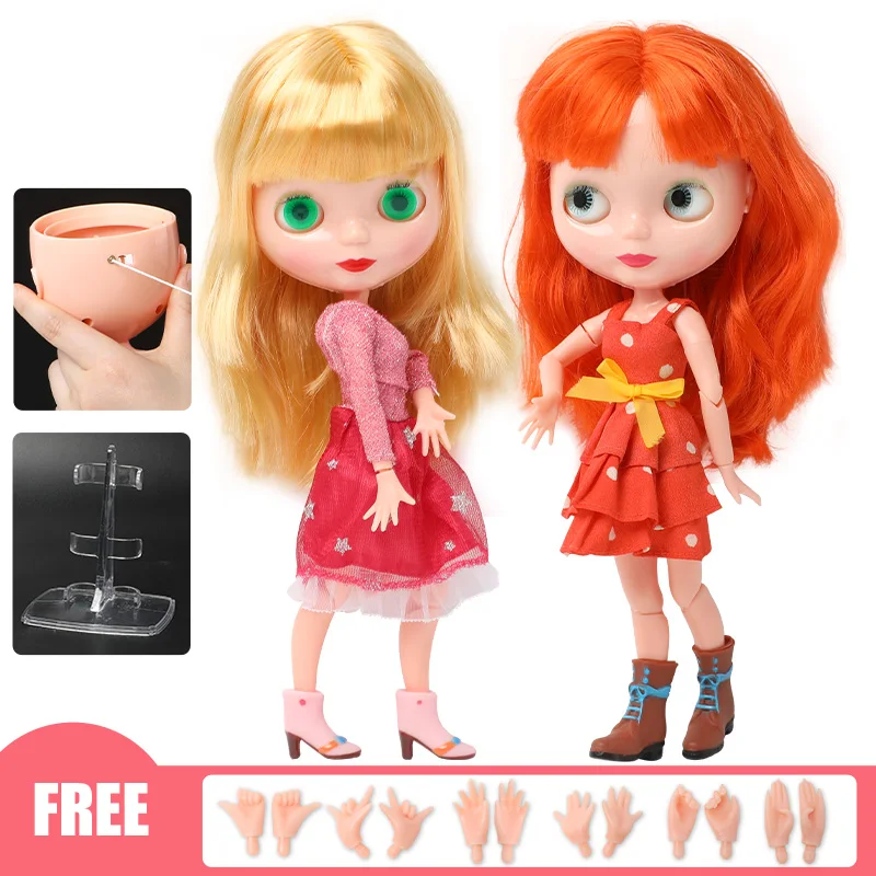 30 см Модная Кукла Blyth цветные длинные волосы шарнирные куклы BJD для девочек сделай