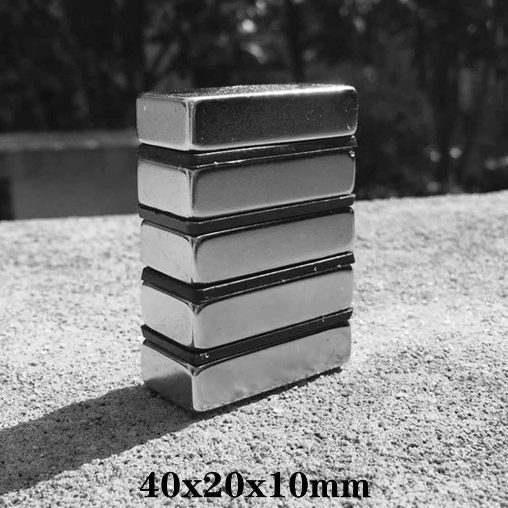 Неодимовый магнит 1 ~ 15 шт. 40х20х10 квадрат мощный DIY постоянный мм супермощный 40*20*10