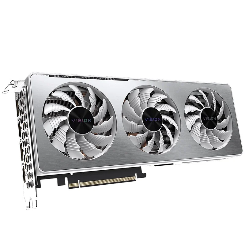 

Видеокарта GIGABYTE GeForce RTX 3060 Ti VISION OC 8G LHR игровые графические карты 1755 МГц GDDR6 256Bit NVIDIA RTX3060 Ti настольная видеокарта