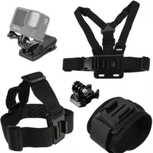 Sport camera Accessories Set for GoPro Hero 9 8 7 Quick Release Head Strap Chest Mount Harness Backpack Clip Holder Wrist Strap