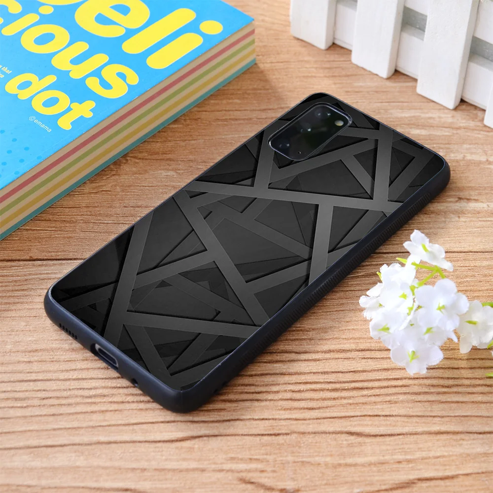 

For Samsung Galaxy Black Web Soft TPU border Samsung Galaxy Case