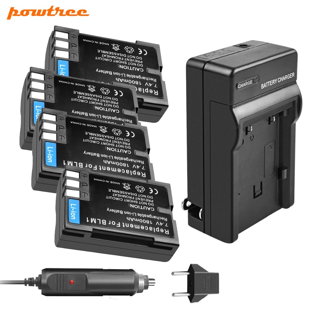 Powtree 1800 мА/ч PS-BLM1 BLM-1 BLM1 Камера Батарея для цифровой камеры Olympus C-5060 C-7070 C-8080 E-30 E-300