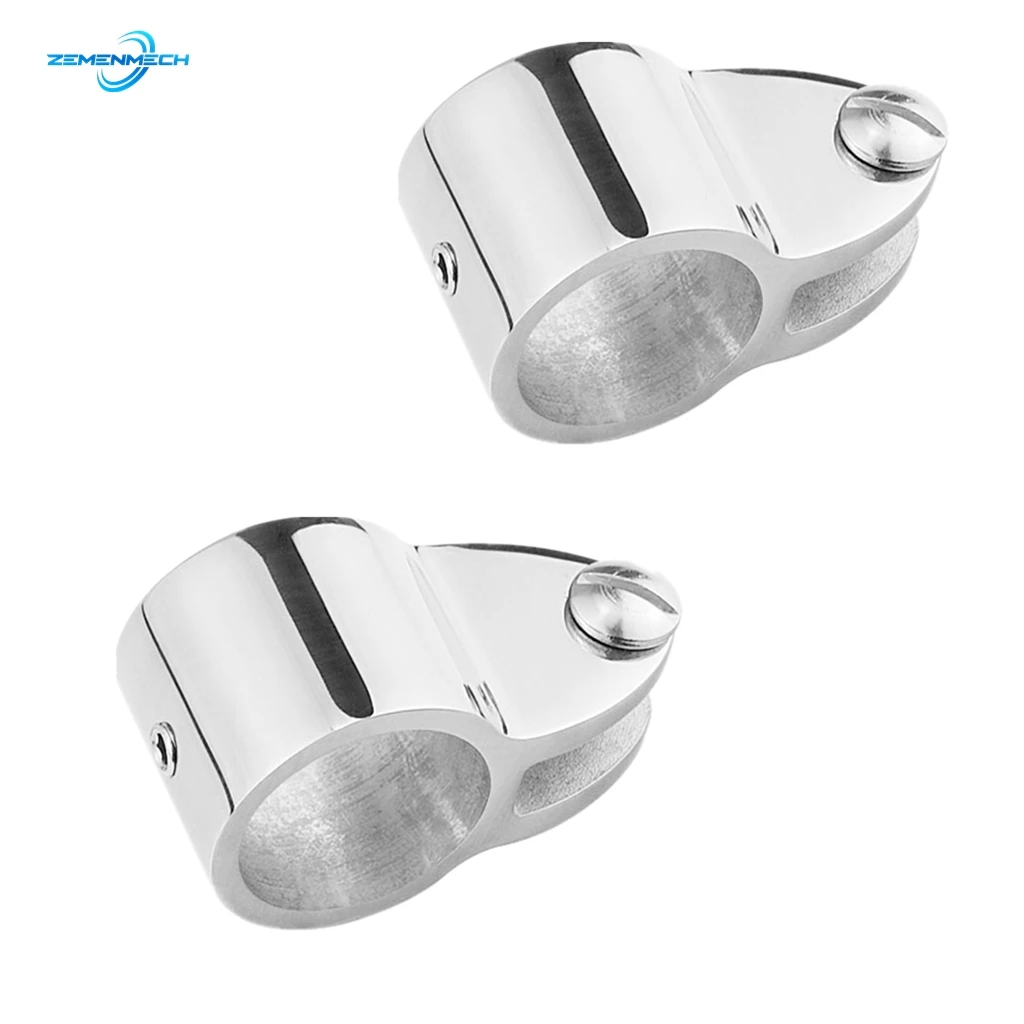 

2PCS Jaw Slide Clamp Bimini Top Hinged Slide Fitting 316 Stainless Steel Marine Hardware Yacht Tube Rail Boat Accessories Yacht