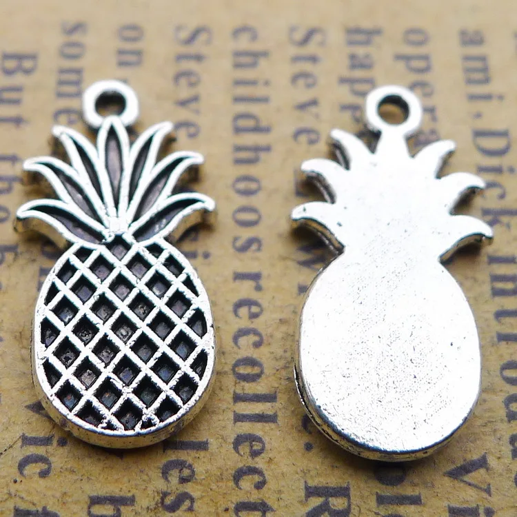 

RAINXTAR модные сплав фрукты подвески металлические амулеты "Ананас" 9*17 мм 100 шт. AAC489