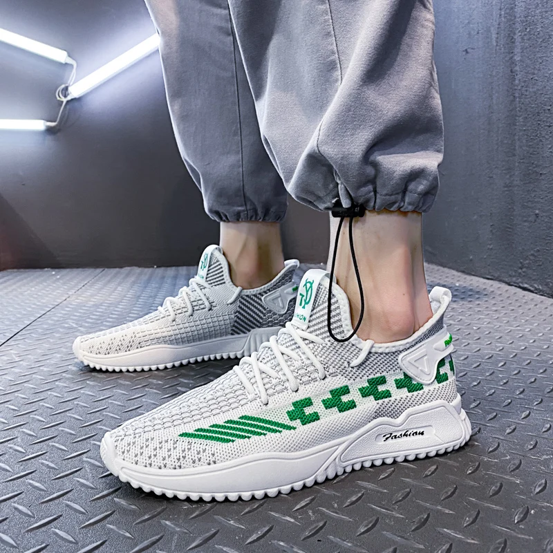 

Wholesale Mens Summer Breathabls Casual Shoes for Men Fashion Air Mesh Lace Up Vulcanized Sneakers Outdoor Leisure Flats Shoe