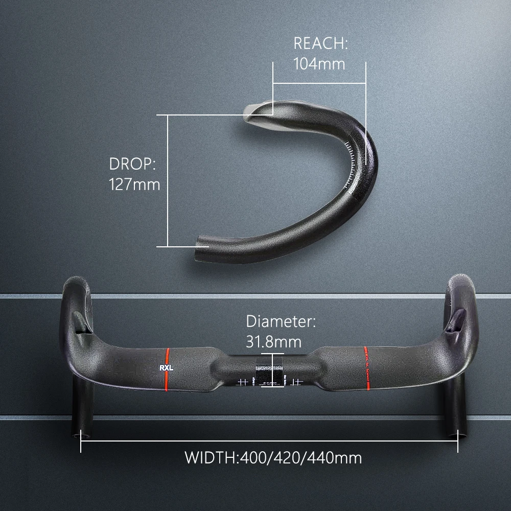 УГЛЕРОДНЫЙ Руль дорожный велосипед 31 8 мм RXL SL обмотка руля 400/420/440 Drop Bar UD матовый
