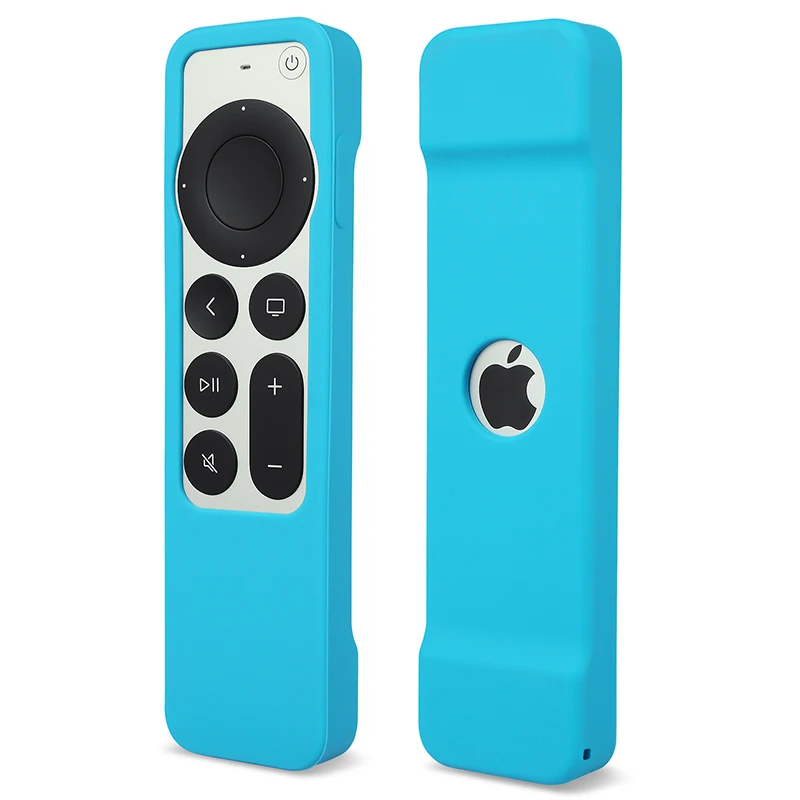 2021 Anti-Lost Protective Case for Apple TV 4K 2nd Gen Siri Remote Control Anti-Slip Durable Silicon Shockproof Cover Protection