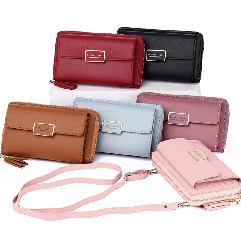 2021 новый женский кошелек из твердой кожи Полуботинки со шнуровкой и плечевые