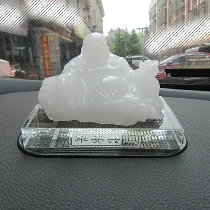 Черный нескользящий автомобильный липкий гелевый коврик для приборной панели