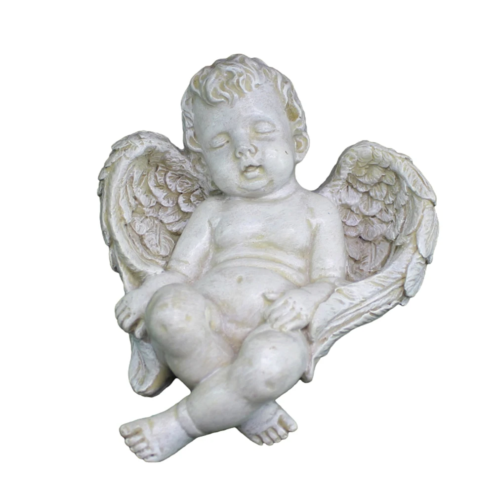 

Декоративная статуя молитвенный Cherub, скульптура, ангел, орнамент из смолы, статуи ангелов, Европейский милый сад, наружный дом, настольное у...