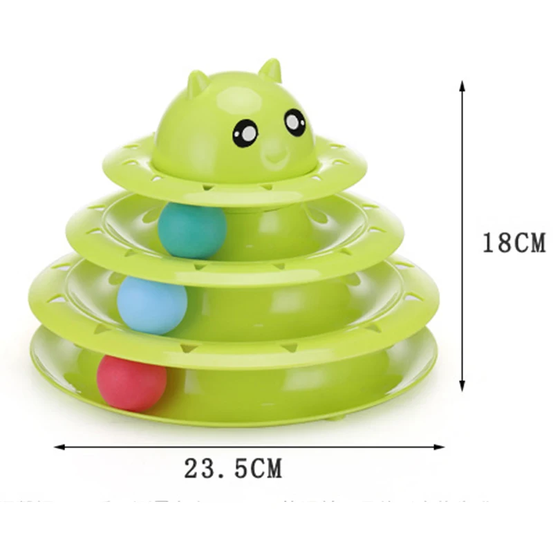 Игрушка для кошек башня трек игрушки домашних животных три уровня забавная игра