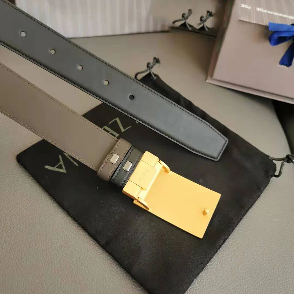 

Top 3.2Cm Adjustable Reversible Genuine Leather Belts For Men Jeans Fashion Luxury Classic Brand Designer Belt Gifts Box
