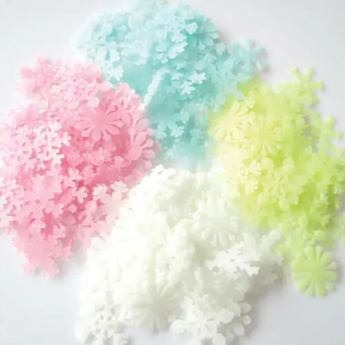 Красивые светящиеся снежинки стикеры на стену Светящиеся Настенные наклейки