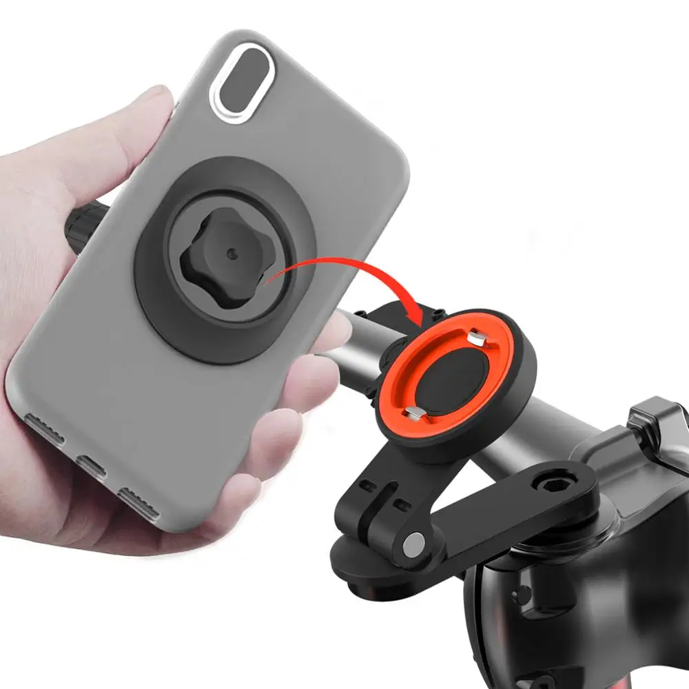 bicycle phone holderadjustable angle aluminum bike mount phone holder gps bracketuniversal mobile cell phone holder bike clip free global shipping