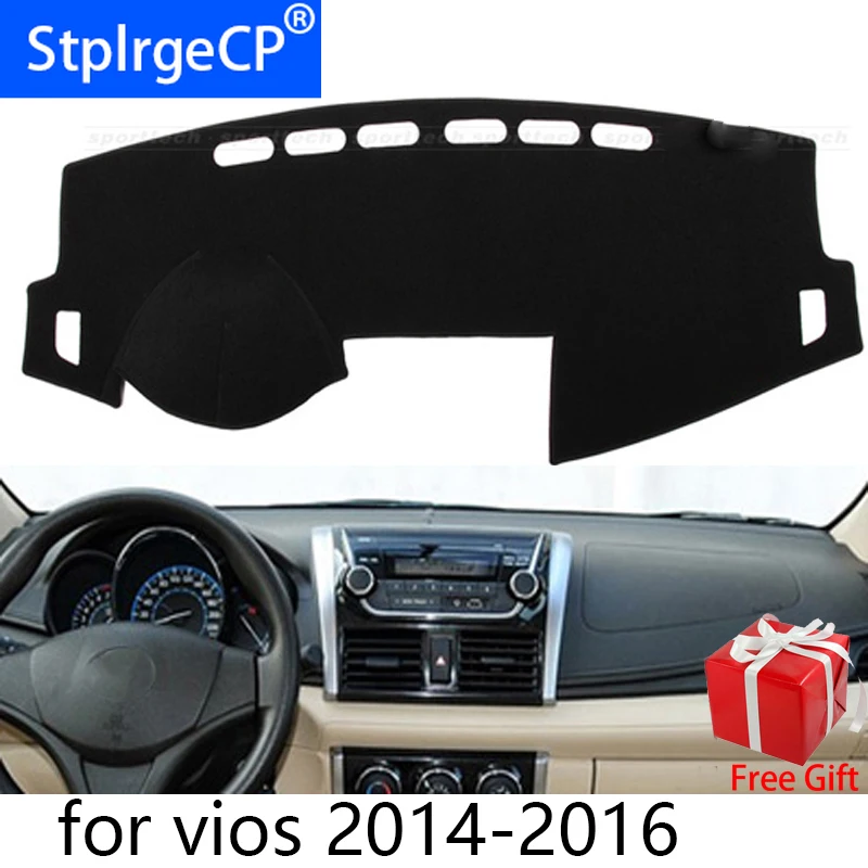 

Для Toyota vios 2014, 2015, 2016, 2017, коврик для автомобильного стайлинга, задняя крышка, Солнцезащитный ковер для приборной панели, ковер