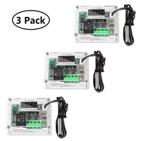 3pcslot 12v digital temp thermostat temperature controller sensor relay switch 50 110c w1209 with case
