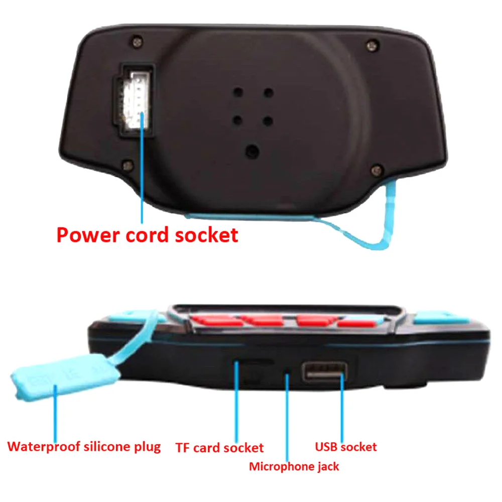 Motorcycle Studio Audio Sound System Stereo Speakers FM Radio MP3 Music Player Scooter ATV Remote Control Alarm Speaker | Автомобили и