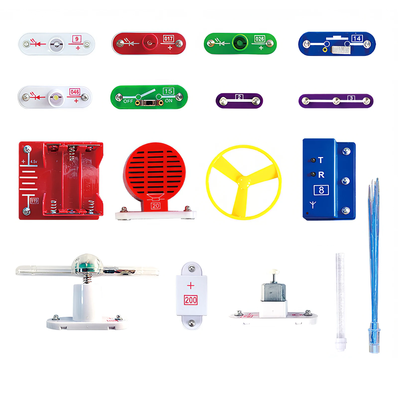 

DIY Physical Scientific Experiments Circuit Kit Excellent Electronic Building Blocks Components Children Educational Manual Toys