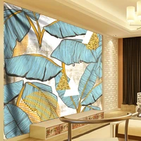 plant leaves mandala tapestry art wall hanging living room dorm decor multi function tapestry boho flowers tablecloth sheets