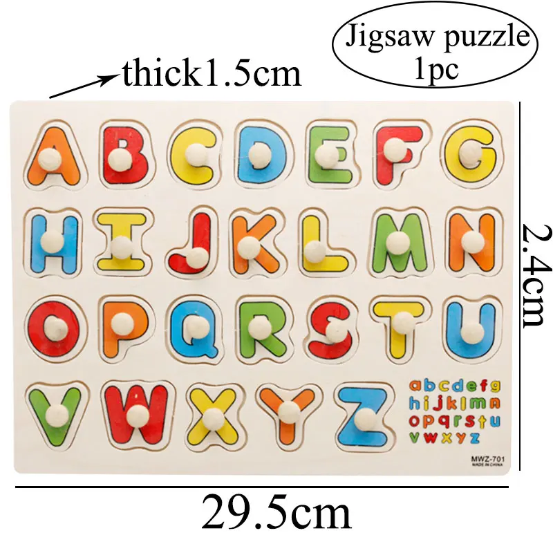 Мультяшная деревянная доска для захвата рук пазл детский сад Обучающие пособия
