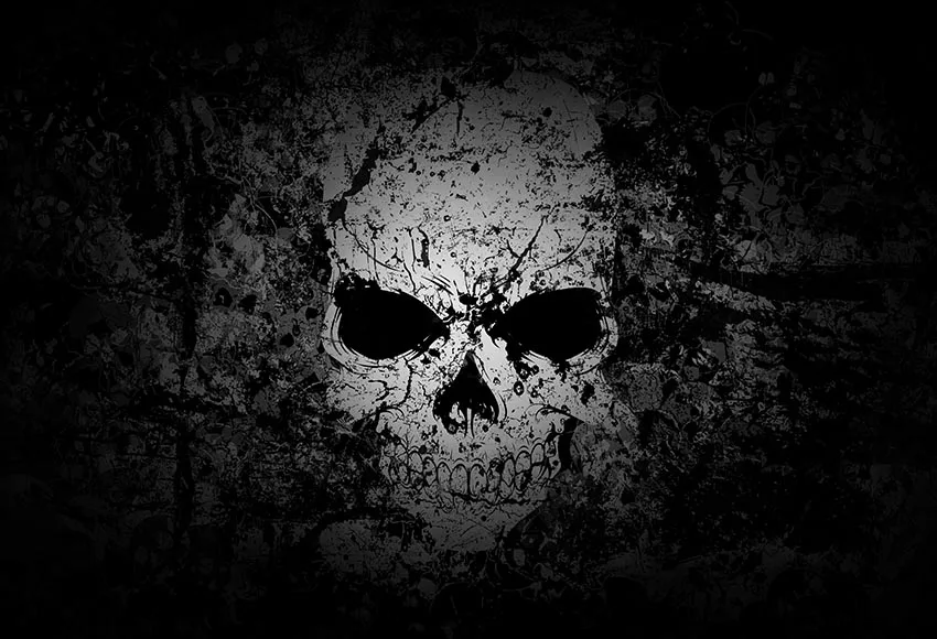 Фон для фотосъемки с изображением черепа на Хэллоуин фоновая фотография из ткани