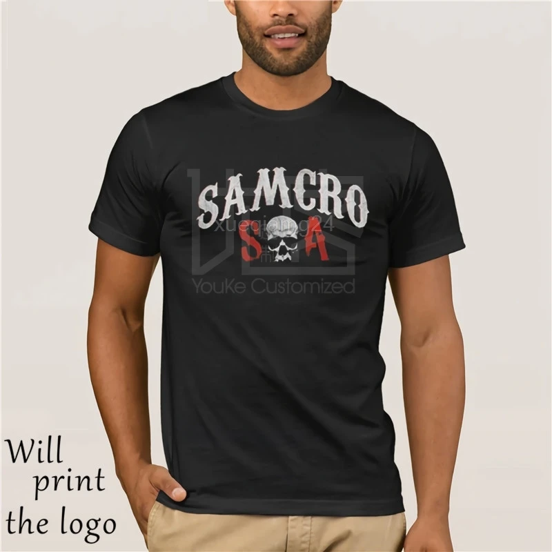 Новинка 2019 модная крутая Мужская футболка Черная анархия always samcro | одежда