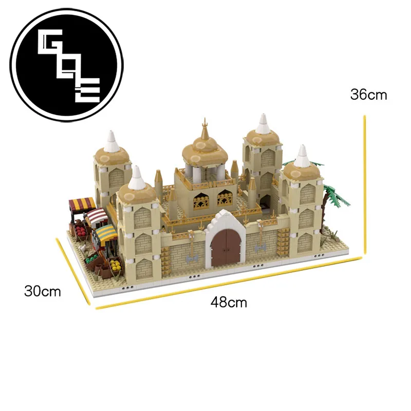 

City Street View Desert Village Gabizon Bricks MOC-33097 Desert Palace Castle Architecture Model Building Blocks Toys For Kids