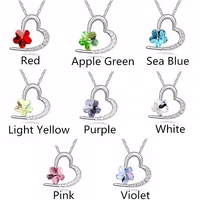 jewelry hot womens short chain austrian crystal necklace heartlove plum 1142 jewelry accessories