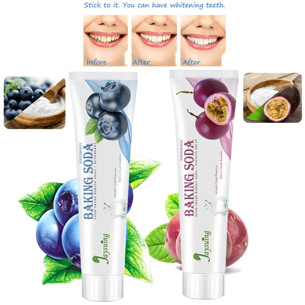 

120g Baking Soda Toothpaste Strengthen Decontamination Toothpaste Whitening Fruit Flavor Fight Bleeding Gums