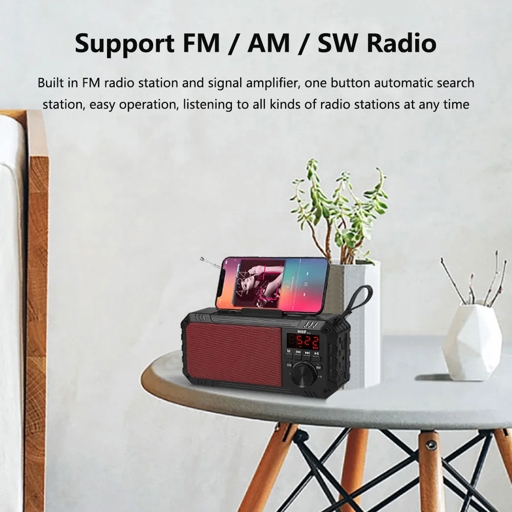 Мощная Портативная Беспроводная колонка Bluetooth-совместимая Колонка Бас Сабвуфер