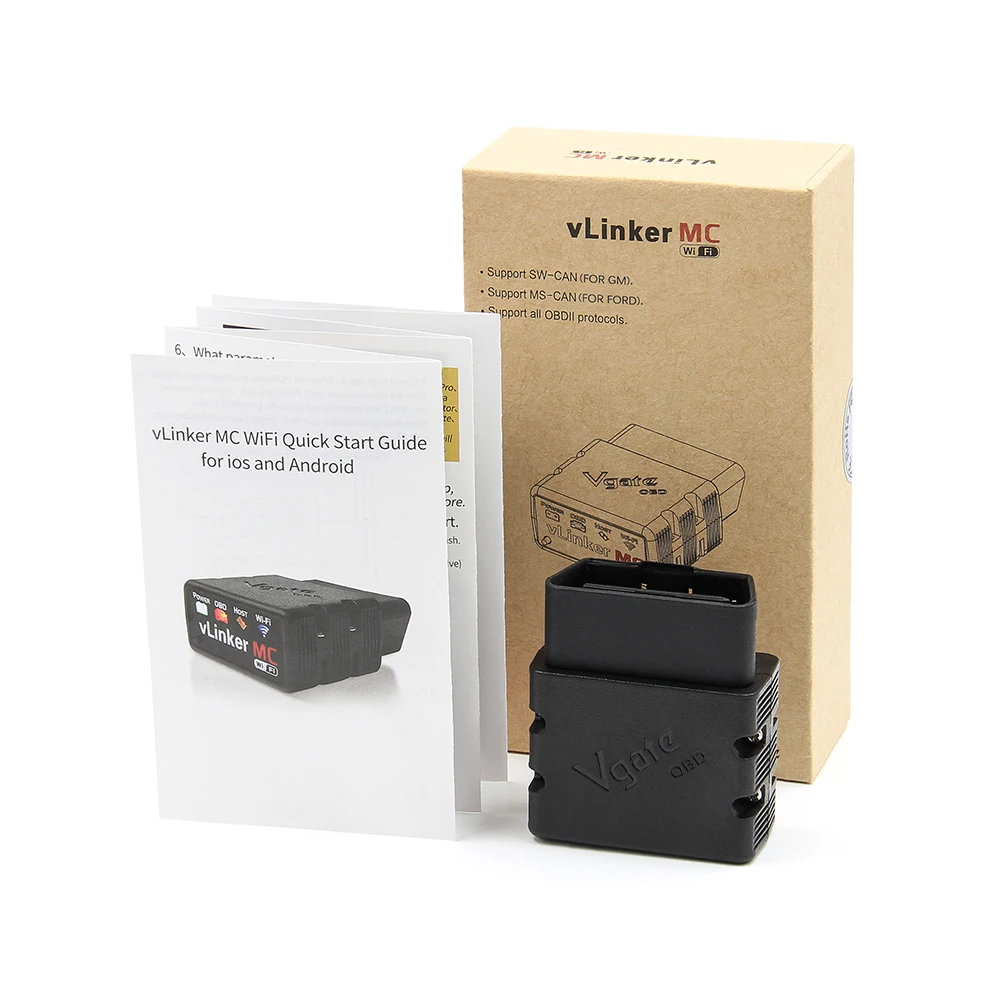 Vgate VLinker MC+ ELM327 V2.2 With BT OBD2 Scanner For Android/IOS/Windows ELM 327 wifi Car Diagnostic Scan Tool PK OBDLINK MC | Автомобили