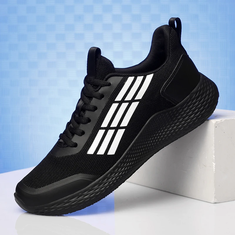 

2020 Summer New woven running shoes men's casual sports shoes Men Footwear Breathable Mesh Light Walking sneaker